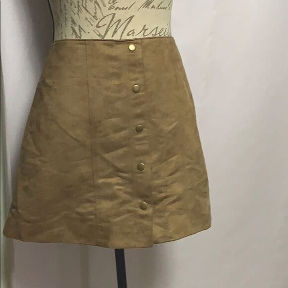 NWT GAP FAUX SUEDE ALI TANNERY ROW SKIRT S…‎ - Picture 1 of 7